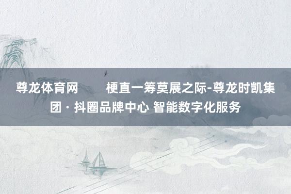 尊龙体育网        梗直一筹莫展之际-尊龙时凯集团 · 抖圈品牌中心 智能数字化服务