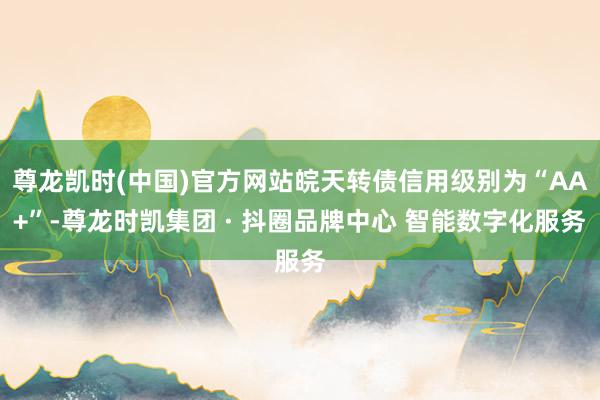 尊龙凯时(中国)官方网站皖天转债信用级别为“AA+”-尊龙时凯集团 · 抖圈品牌中心 智能数字化服务
